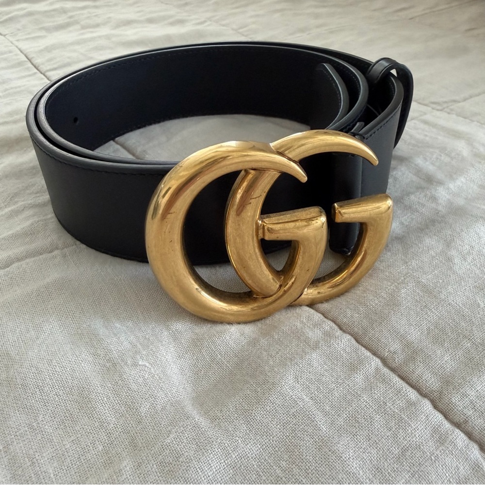 REAL Gucci GG Marmont Wide Belt